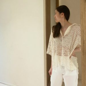 White Mesh Top